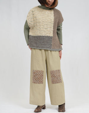 パッチワークMIXベスト / BEA07427WA – satoseni online store /サトウ