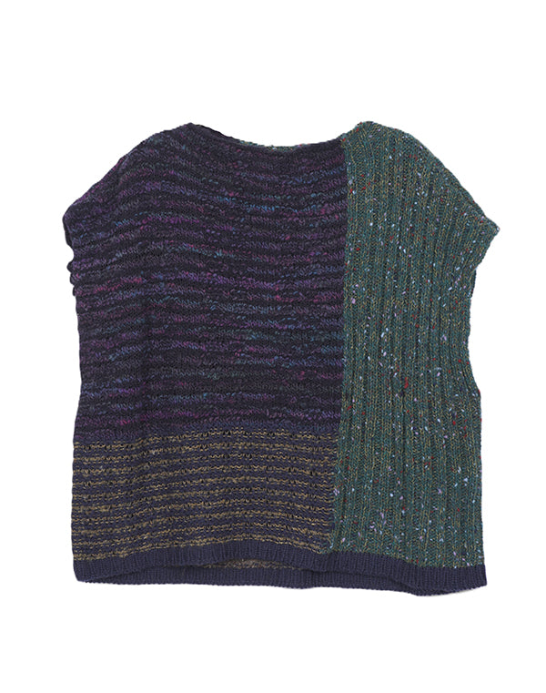 
                  
                    Load image into Gallery viewer, パッチワークMIXベスト / BEA07427WA
                  
                