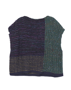 キャピタル　パッチワークデザイン ベスト インド綿 パッチワーク デザインベスト - 古着屋グレープフルーツ