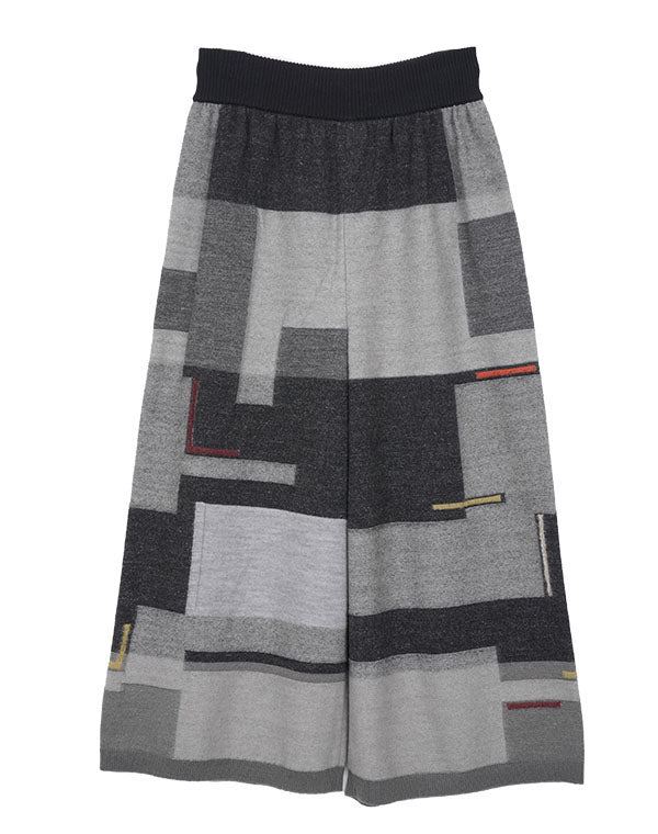 
                  
                    Load image into Gallery viewer, パラレルプレーティングニットパンツ / BEA07440WA
                  
                