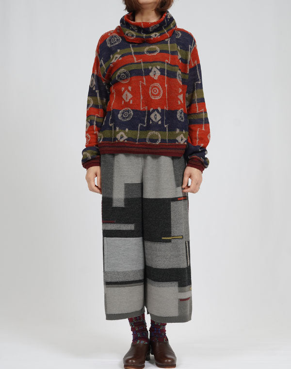 
                  
                    Load image into Gallery viewer, パラレルプレーティングニットパンツ / BEA07440WA
                  
                