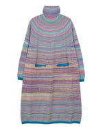 佐藤繊維　未使用サマーニットワンピース　シルク×リネン×和紙 マルチカラー Cross it off - ワンピース（WOMEN） – satoseni online store