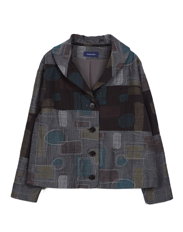 
                  
                    Load image into Gallery viewer, ジオメトリー柄ジャケット / BEA07453WA
                  
                