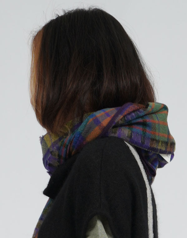 
                  
                    Load image into Gallery viewer, パッチワークチェック柄ショール / BEA07463WA
                  
                