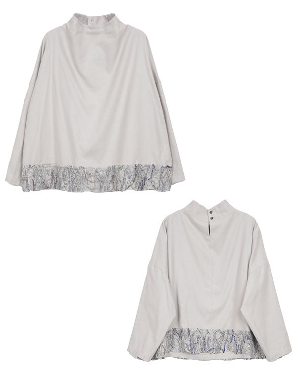 
                  
                    Load image into Gallery viewer, レース付きブラウス / BEA07470WA
                  
                