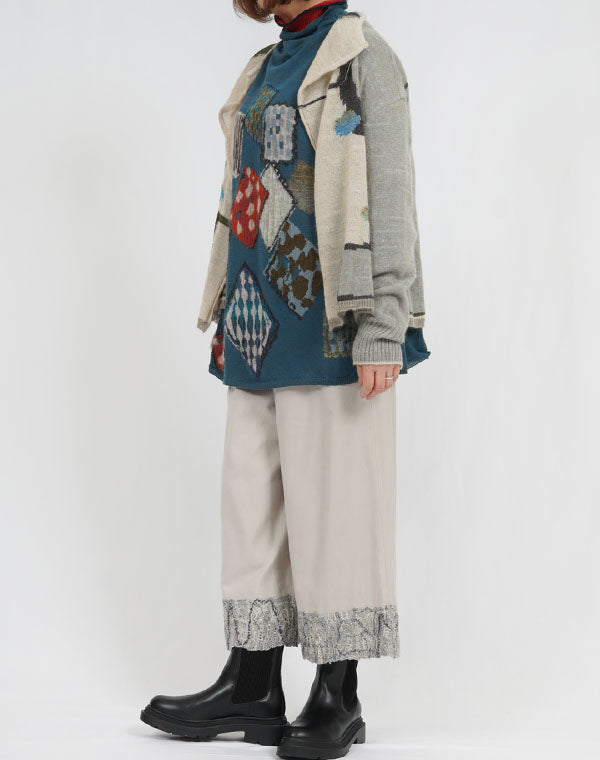 
                  
                    Load image into Gallery viewer, せせらぎ柄カーディガン / BEA07420WA
                  
                