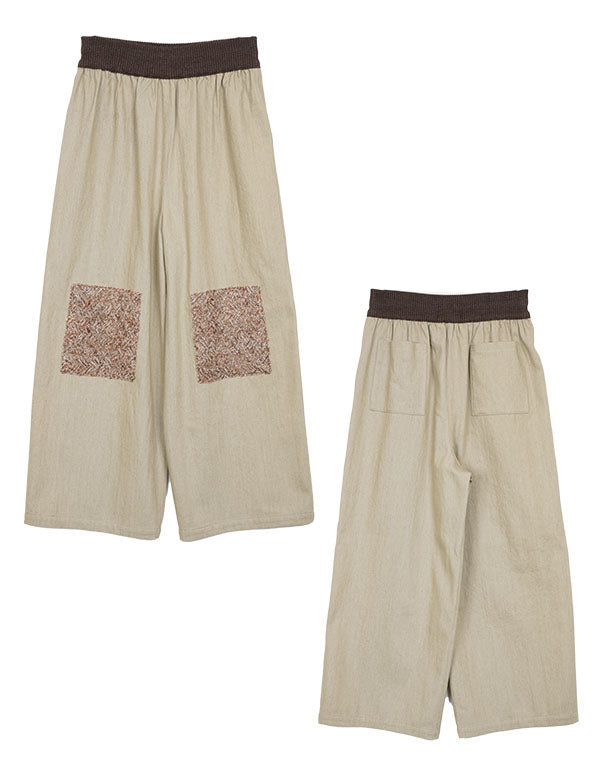 
                  
                    Load image into Gallery viewer, ニット使いデニムパンツ / BEA07473WA
                  
                