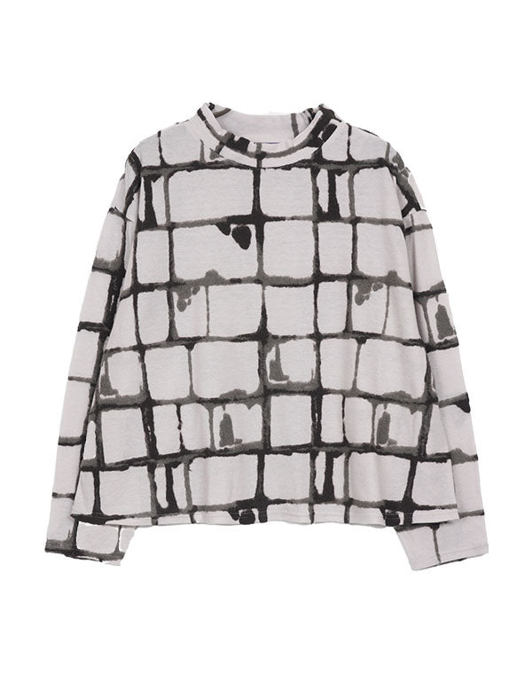 
                  
                    Load image into Gallery viewer, ウールチェック柄ジャージープルオーバー / BEA07474WA
                  
                