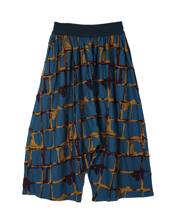 
                  
                    Load image into Gallery viewer, ウールチェック柄ジャージーサルエルパンツ / BEA07476WA
                  
                