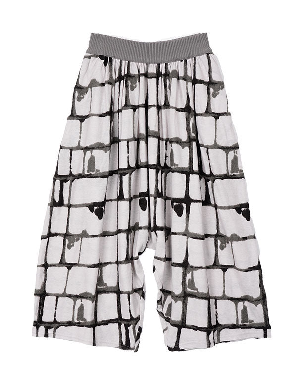 
                  
                    Load image into Gallery viewer, ウールチェック柄ジャージーサルエルパンツ / BEA07476WA
                  
                