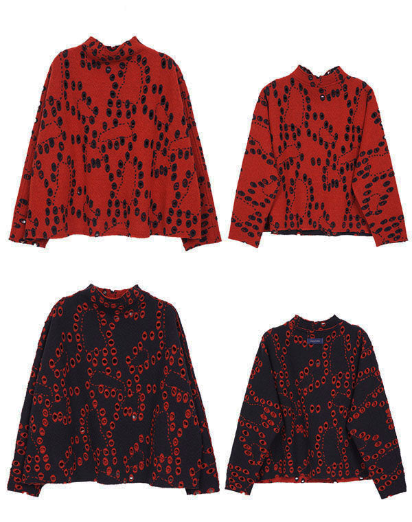 
                  
                    Load image into Gallery viewer, 穴あきジャージーリバーシブルプルオーバー / BEA07477WA
                  
                