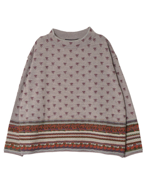 
                  
                    Load image into Gallery viewer, アンティークジャカードワイドプルオーバー / BEF01602WA
                  
                