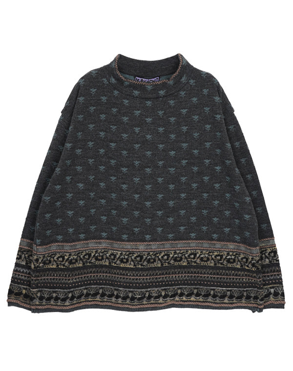 
                  
                    Load image into Gallery viewer, アンティークジャカードワイドプルオーバー / BEF01602WA
                  
                