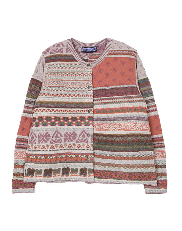 
                  
                    Load image into Gallery viewer, アンティークジャカードフレアカーディガン / BEF01604WA
                  
                