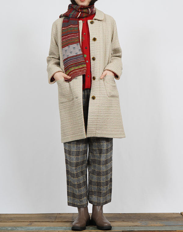 
                  
                    Load image into Gallery viewer, アンティークジャカードマフラー / BEF01608WA
                  
                