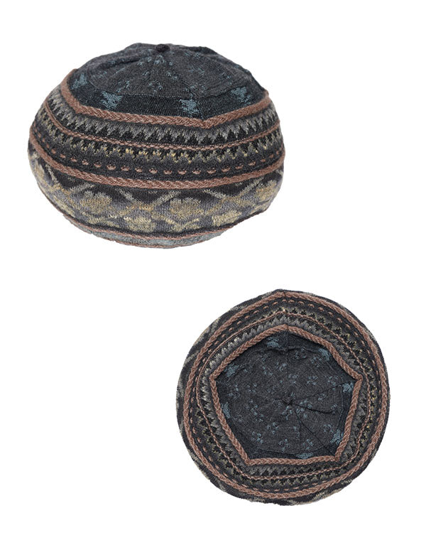 
                  
                    Load image into Gallery viewer, アンティークジャカードニットベレー帽 / BEF01609WA
                  
                