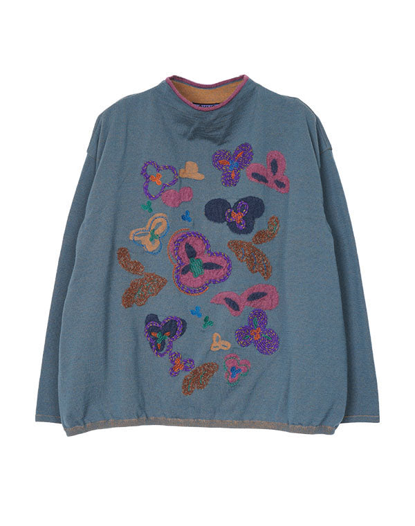 
                  
                    Load image into Gallery viewer, クローバー刺繍バルーンプルオーバー / BEF01611WA
                  
                