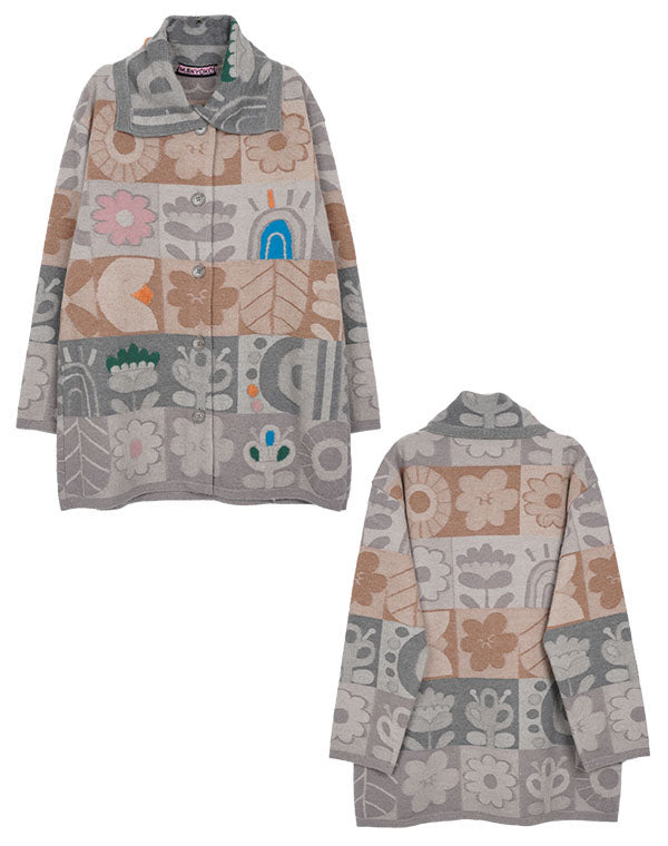 
                  
                    Load image into Gallery viewer, 強縮ノルディックニットコート / BEF01619WA
                  
                