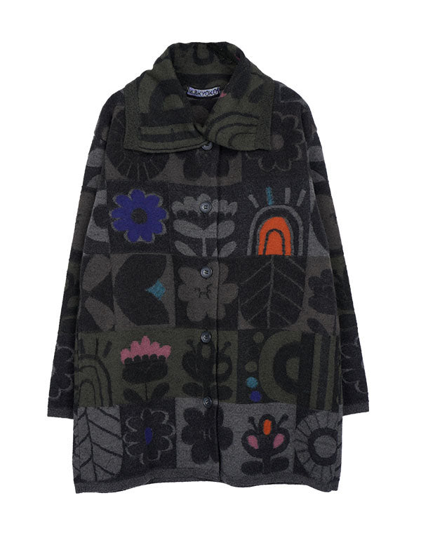 
                  
                    Load image into Gallery viewer, 強縮ノルディックニットコート / BEF01619WA
                  
                