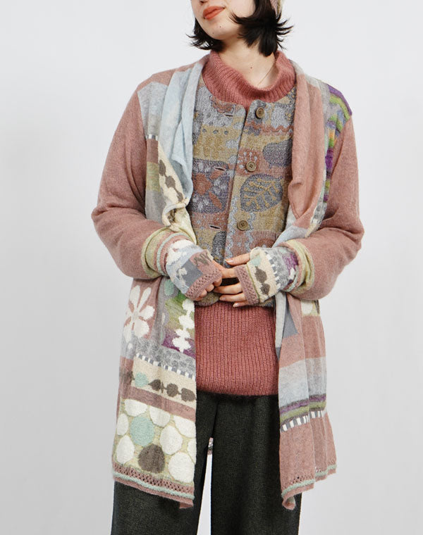 
                  
                    Load image into Gallery viewer, ぽこぽこ花シアーカーディガン / BEF01624WA
                  
                