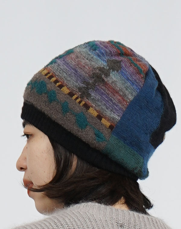 
                  
                    Load image into Gallery viewer, ぽこぽこ花リバーシブルニット帽 / BEF01626WA
                  
                