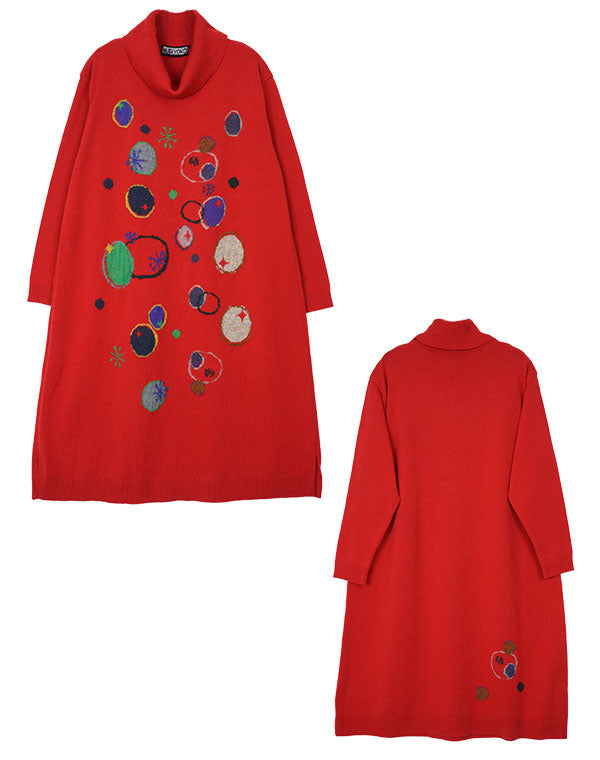 
                  
                    Load image into Gallery viewer, わっかインターシャワンピース / BEF01629WA
                  
                