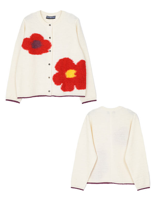 
                  
                    Load image into Gallery viewer, 大胆な花カーディガン / BEF01635WA
                  
                