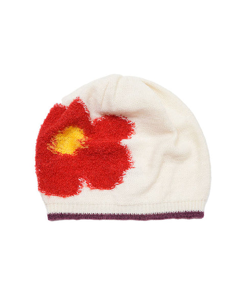 大胆な花ニット帽 / BEF01637WA – satoseni online store /サトウ