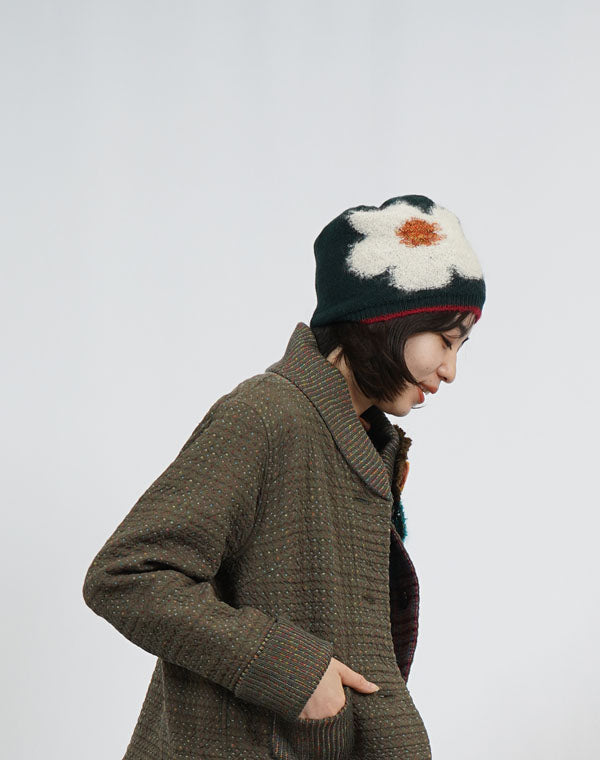 
                  
                    Load image into Gallery viewer, 大胆な花ニット帽 / BEF01637WA
                  
                