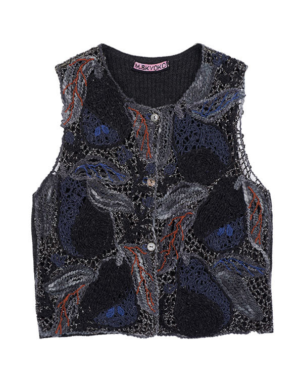 
                  
                    Load image into Gallery viewer, 洋梨刺繍ベスト / BEF01648WA
                  
                