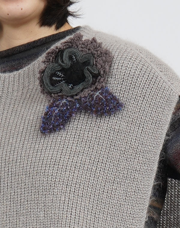 
                  
                    Load image into Gallery viewer, ふちどり花コサージュ / BEF01651WA
                  
                