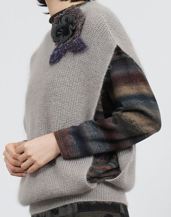 
                  
                    Load image into Gallery viewer, シームレスグラデボトルネックプルオーバー / BEF01652WA
                  
                