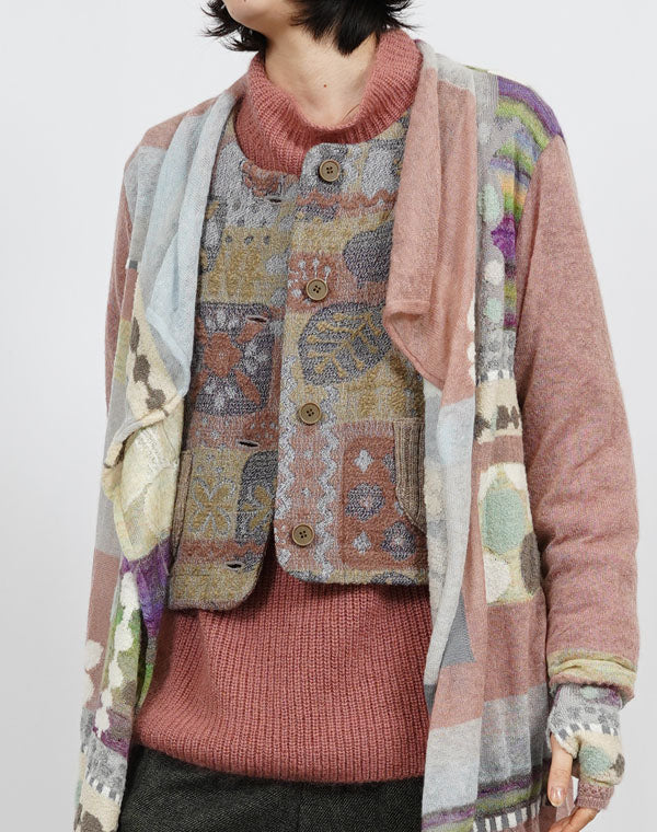 
                  
                    Load image into Gallery viewer, シルクモヘヤ畦プルオーバー / BEF01656WA
                  
                