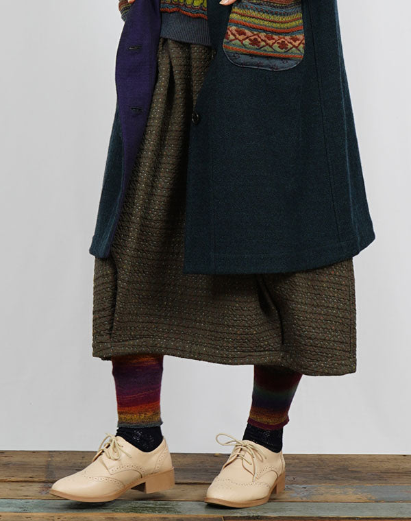 
                  
                    Load image into Gallery viewer, ドットチェックリバーシブルバルーンスカート / BEF01663WA
                  
                