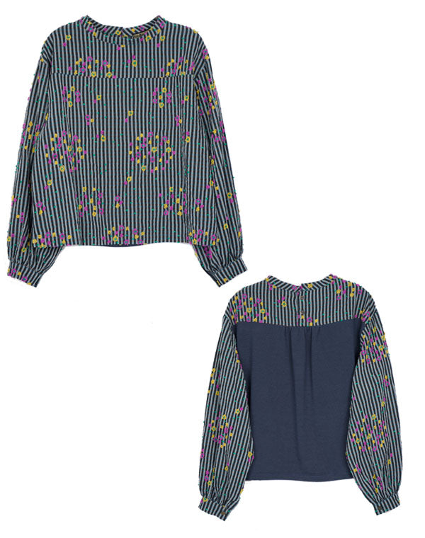 
                  
                    Load image into Gallery viewer, 寄せ植えチェックブラウス / BEF01668WA
                  
                