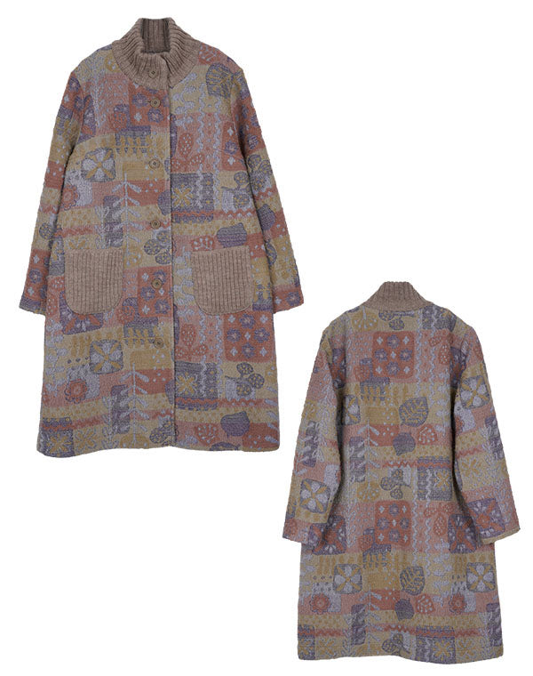 
                  
                    Load image into Gallery viewer, ボタニカルロービングロングコート / BEF01674WA
                  
                