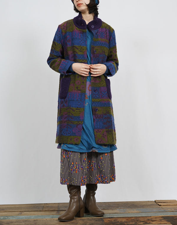 
                  
                    Load image into Gallery viewer, ボタニカルロービングロングコート / BEF01674WA
                  
                