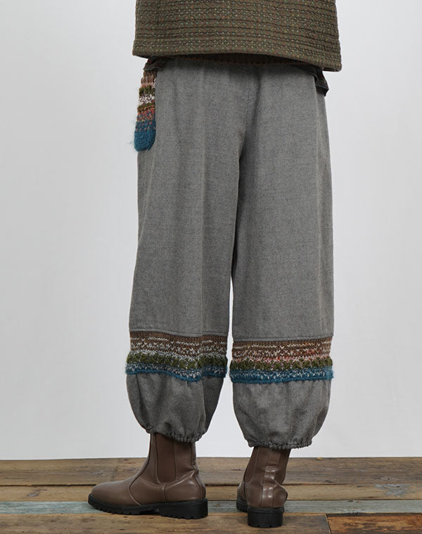 
                  
                    Load image into Gallery viewer, ニット切替バルーンパンツ / BEF01678WA
                  
                