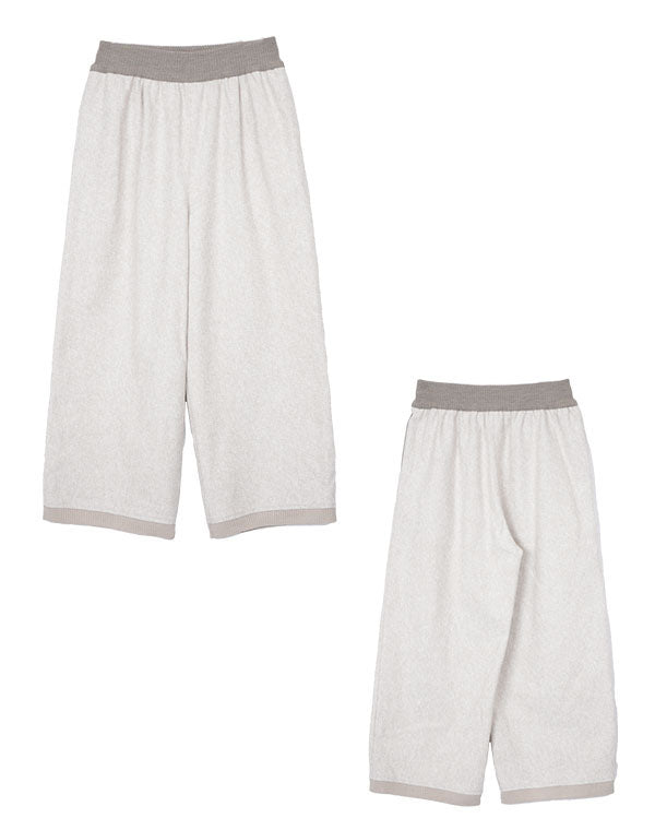 
                  
                    Load image into Gallery viewer, ニットヘムワイドパンツ / BEF01679WA
                  
                