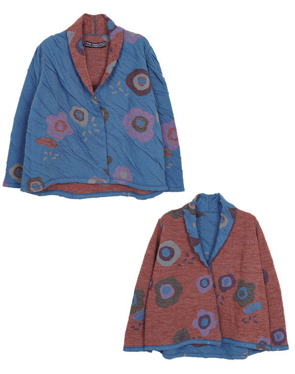 
                  
                    Load image into Gallery viewer, リバーシブルフラワーカーディガン / BEF01687WA
                  
                