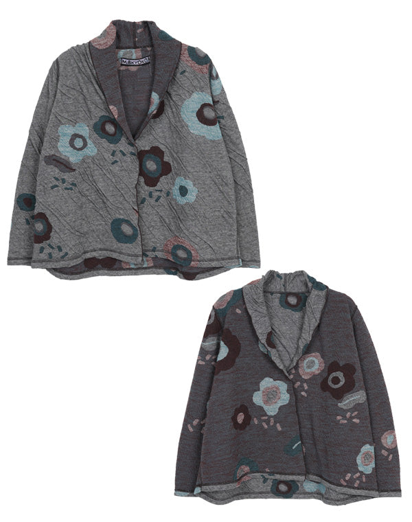 
                  
                    Load image into Gallery viewer, リバーシブルフラワーカーディガン / BEF01687WA
                  
                