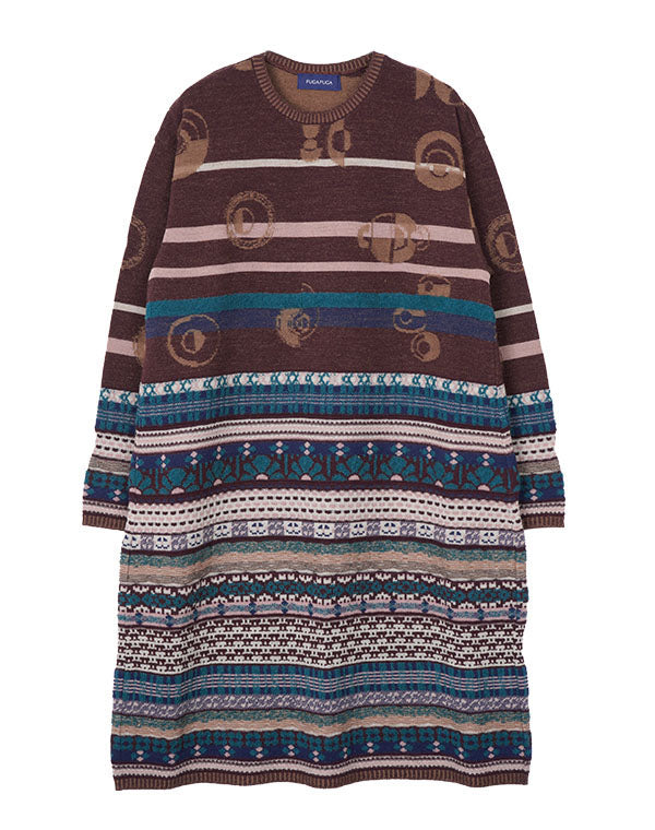 
                  
                    Load image into Gallery viewer, MIX ジャカードワンピース / BEF07603WA
                  
                