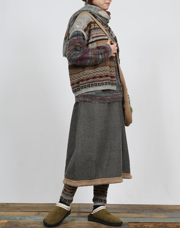 
                  
                    Load image into Gallery viewer, MIX ジャカード前開きベスト / BEF07604WA
                  
                