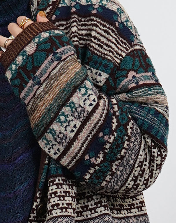 
                  
                    Load image into Gallery viewer, MIX ジャカードロングコート / BEF07605WA
                  
                