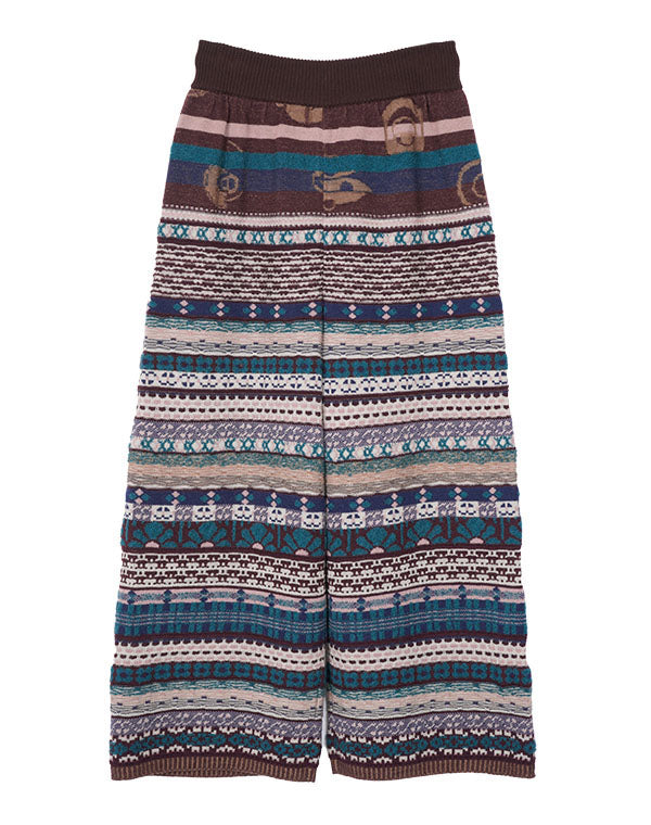 
                  
                    Load image into Gallery viewer, MIX ジャカードニットパンツ / BEF07606WA
                  
                