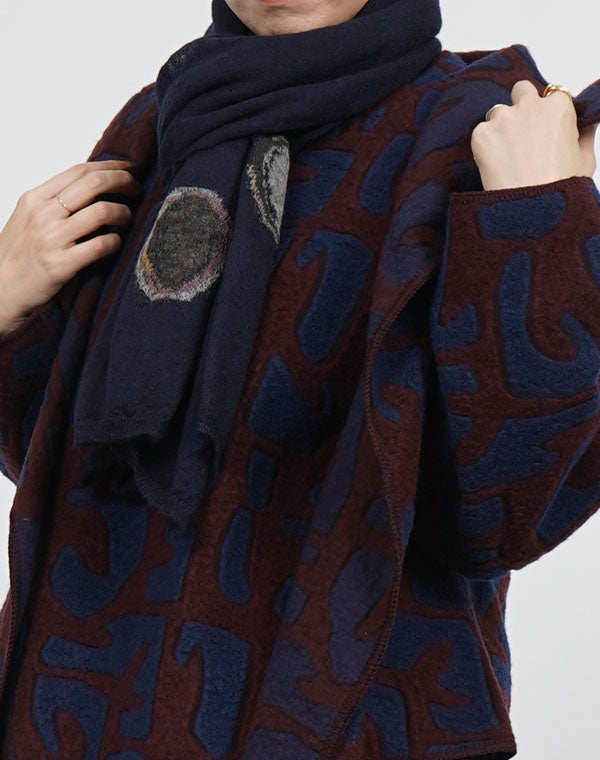 
                  
                    Load image into Gallery viewer, 小石柄ショール / BEF07619WA
                  
                