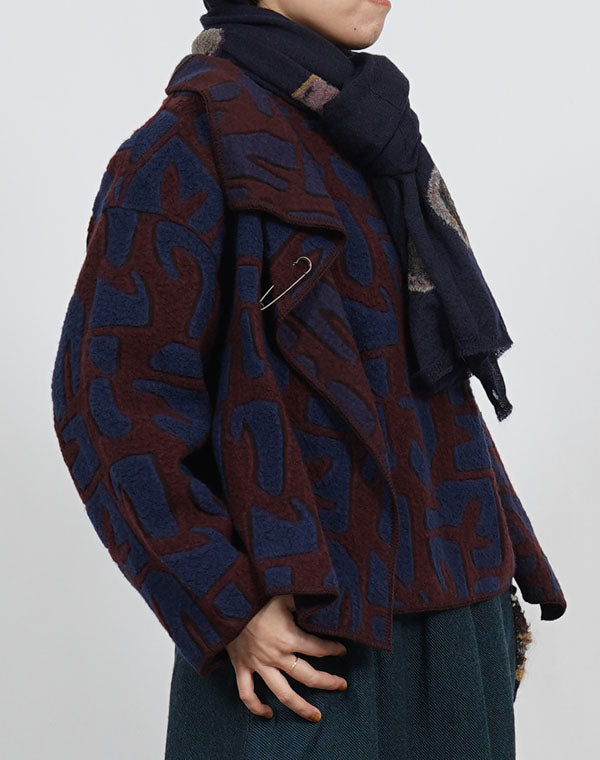 
                  
                    Load image into Gallery viewer, 小石柄ショール / BEF07619WA
                  
                