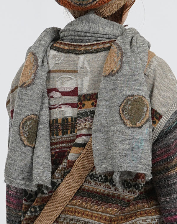 
                  
                    Load image into Gallery viewer, 小石柄ショール / BEF07619WA
                  
                