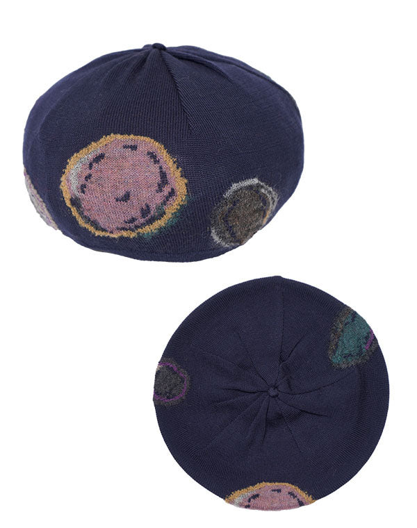 
                  
                    Load image into Gallery viewer, 小石柄ベレー帽 / BEF07620WA
                  
                