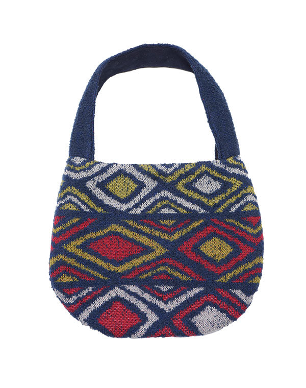 
                  
                    Load image into Gallery viewer, ダイヤ柄プードルハンドバッグ / BEF07626WA
                  
                